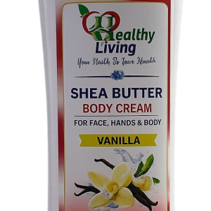 Healthy Living Shea Butter Body Cream – Vanilla, For Face, Hands & Body