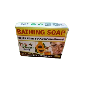 Healthy Living Kojic & Honey Bathing Soap with Papaya & Beeswax – 90g